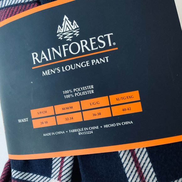 RAINFOREST Men's Lounge Pant NWT - Picture 2 of 6